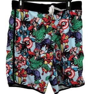Marvel Avengers Comic Board Shorts Swim Trunks Men's Size Medium -see measures